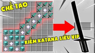 T Gaming Thử Thách Chế Tạo Thanh Kiếm Katana Vip Nhất Minecraft ?? Thanh Kiếm Siêu Bá Đạo Siêu Vip