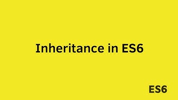ES6 - Inheritance in ES6