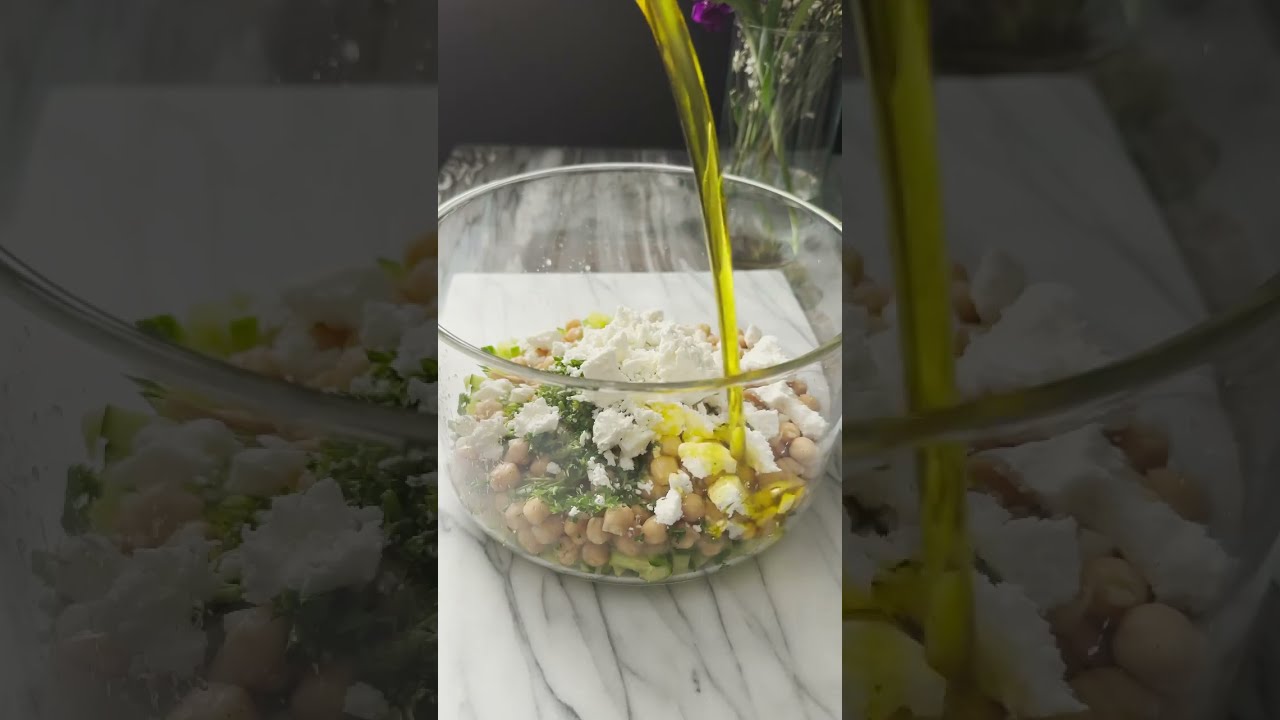 You Only Need A Few Ingredients To Make This Chickpea Feta Cucumber Salad 