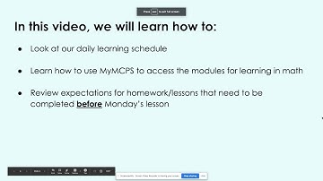 How to get to the modules/homework in MyMCPS