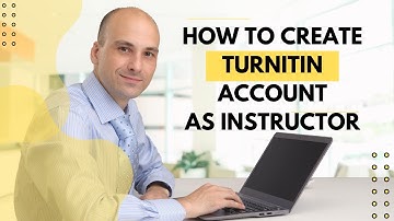 Turnitin for Instructor - Setting up an account as Instructor