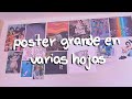 Cómo imprimir un POSTER en VARIAS HOJAS | Gratis, fácil y en buena calidad | Room decor