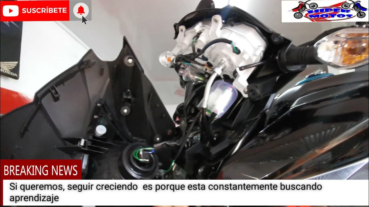 INSTALACIÓN DE SUICHE APAGADOR Y LUZ LED PARA CBF 125.F PASO A PASO YouTube