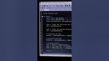 fuel and fare c++#coders #codelife #codingninja #coderstokyo #codemasters #codinglife #code #coders