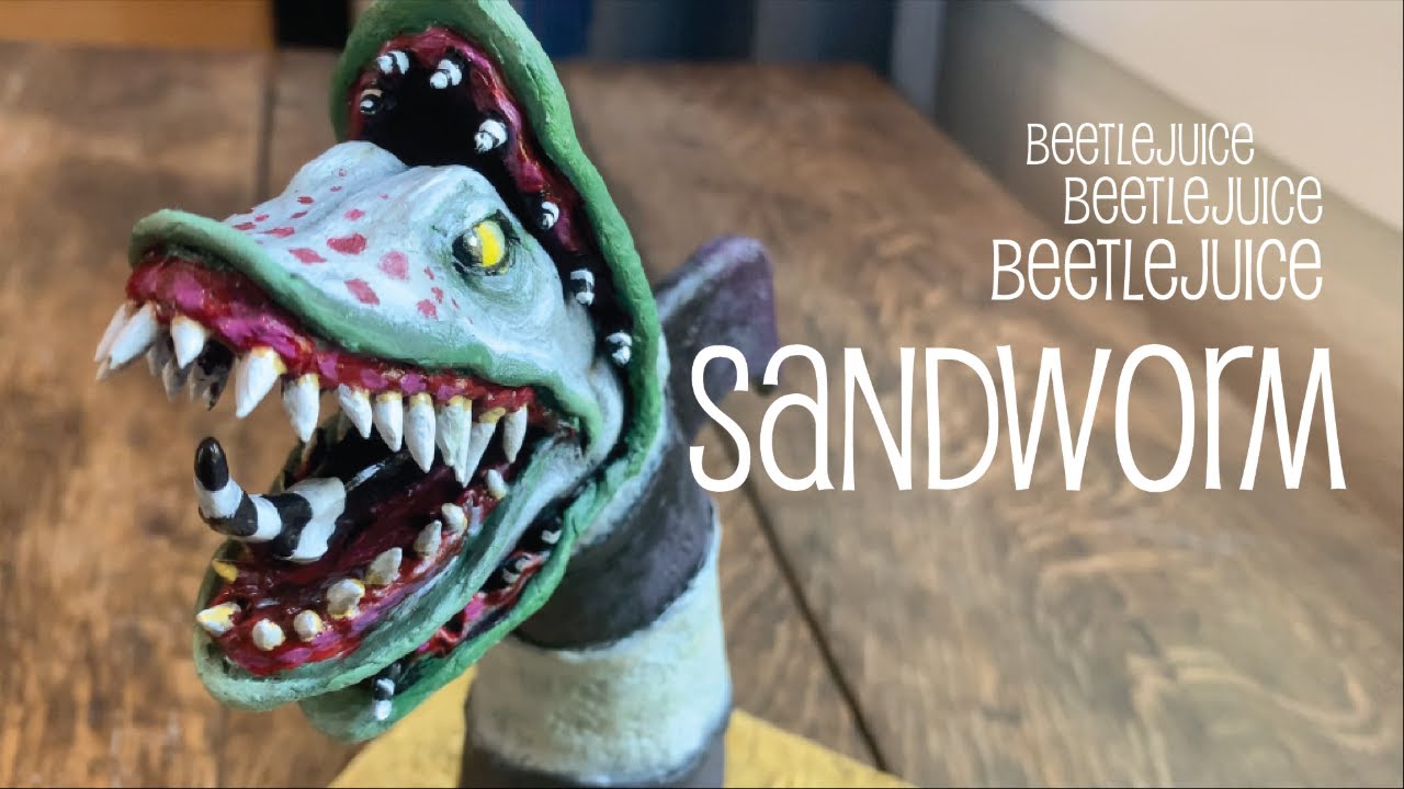 Polymer Clay Sandworm from Beetlejuice 