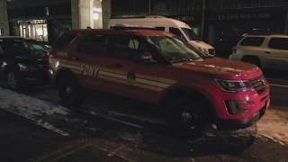 FDNY Counterterrorism Task Force 15 Ford Explorer Interceptor Utility Parked In Manhattan, NY