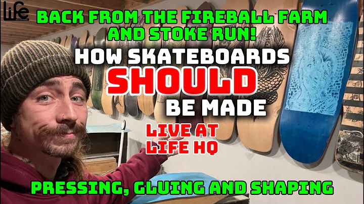 How Skateboards SHOULD be Made: Handcrafted Skateboard decks made Live at Life Skateboards Workshop
