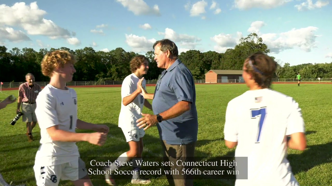 Coach Steve Waters Sets a Connecticut High School Soccer Record With