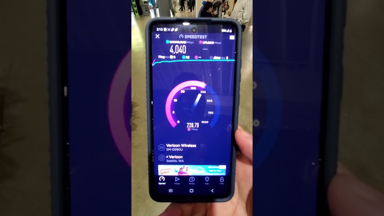 Wow Verizon!!! 5G mmwave in "The Hawks Dungeon"// Lumen Field, Seattle