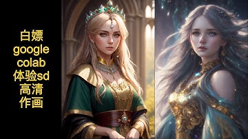 电脑性能不够玩不了stable diffusion?没关系，带你白嫖google colab,同时支持controlnet,LoRA多种玩法哦！