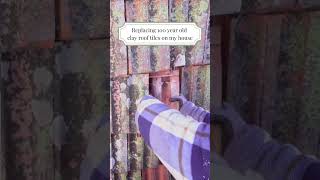 Replacing 100 year old broken roof tile