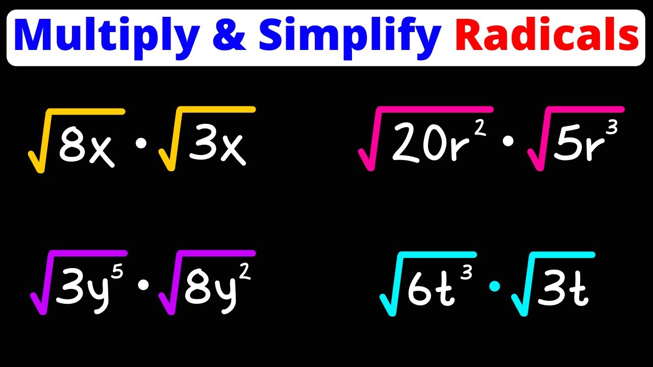 Multiplying Radicals Simplify Variables Exponents Eat Pi YouTube multiplying-radicals-simplify-variables-exponents-eat-pi-youtube