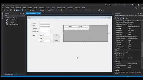 MEMBUAT FORM INPUT DATA GRIDVIEW PADA VISUAL STUDIO 2013
