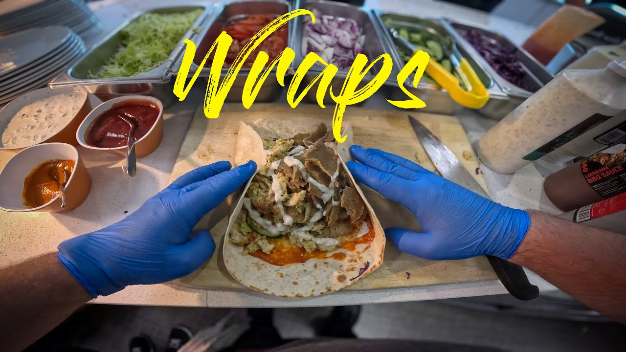 34 minutes of POV Service: Döner & Chicken Wraps 👌😊👍