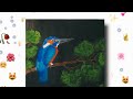 How to draw tree 🌳💗🪴and bird 🐦💞🕊️(Kingfisher) 🐦👐