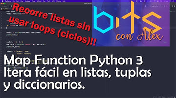 Map Function Python3. Función Map, aprende a iterar en listas, tuplas o diccionarios sin ciclos.
