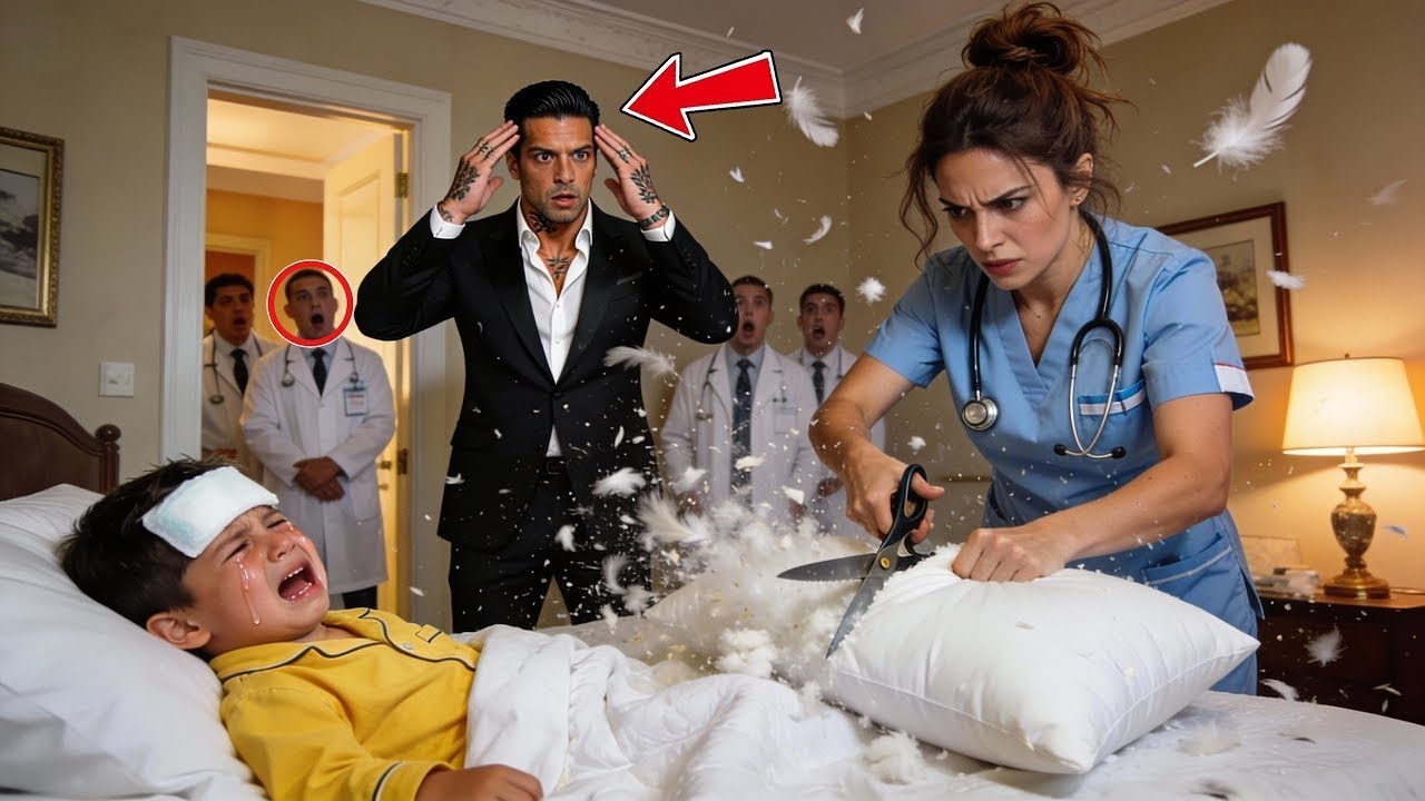 O filho do mafioso urrou de dor — A enfermeira cortou o travesseiro e achou agulhas lá dentro