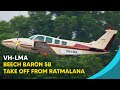 Beech Baron 58 VH-LMA taking off from Ratmalana to Halim Perdanakusuma Airport