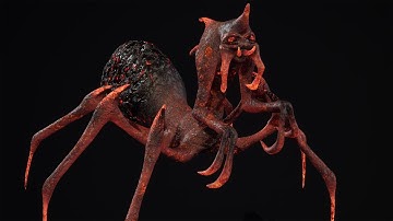 Hell arachnid (game engine ready model)
