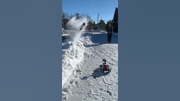 Arrma Outcast 6s 4x4 hits a snowbank and goes full send!!