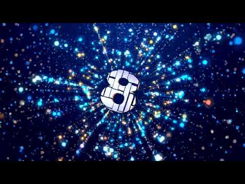 Countdown Timer - Blue particle countdown time - 10 to 0 - 10 Seconds