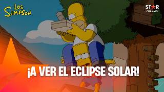 Recomendaciones de seguridad para ver el eclipse solar ☀️🌑 | LOS SIMPSON | STAR CHANNEL ESPAÑA