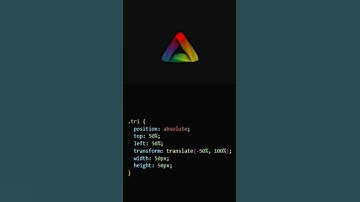"Chromatic Triangle Animation in HTML & CSS 🌈 | Quick Tutorial #Shorts"  #coding #html #htmltutorial