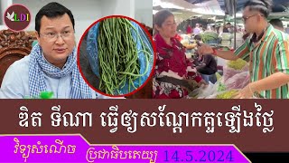 ឌិត ទីណា កូន ឌិត មន្ទី ឡើងតាមជើងខោឪពុក ដឹកនាំក្រសយងកសិកម្មមិនកើត/កសិករដាំបានអត់ទិផ្សារតែសណ្តែកគួថ្លៃ