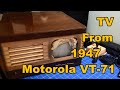 Motorola VT-71: a Look at a 1947 TV