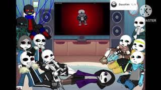 Sans au react to VHS SANS FIGHT ( may have some mistake?) ( not much reaction lazy )￼￼￼