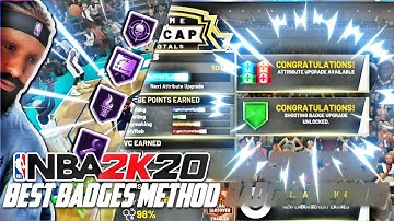 NBA 2K20 BEST PLAYMAKING AND SHOOTING BADGE METHODS! MAX BADGES IN ONE DAY!