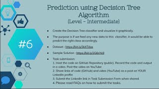 Prediction Using Decision Tree Algorithm