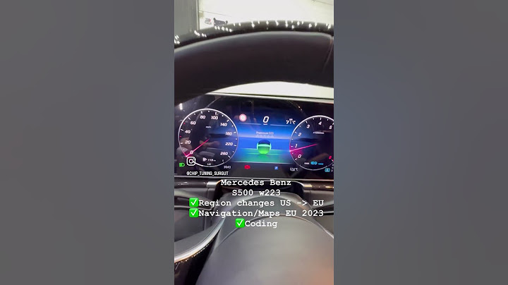 Mercedes-Benz S500 W223, Region changes US-EU, Navigation/Maps EU 2023, Coding