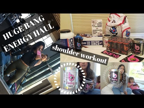 HUGE BANG ENERGY HAUL//Toned Shoulder Workout