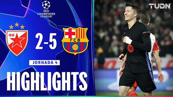 HIGHLIGHTS - Estrella Roja vs Barcelona | UEFA Champions League 24/25 | TUDN