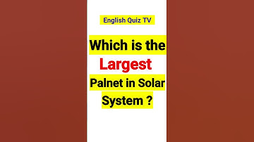 Which is the Largest Planet in Solar System | General Knowledge #video #shorts #tiktok #gk #quiz