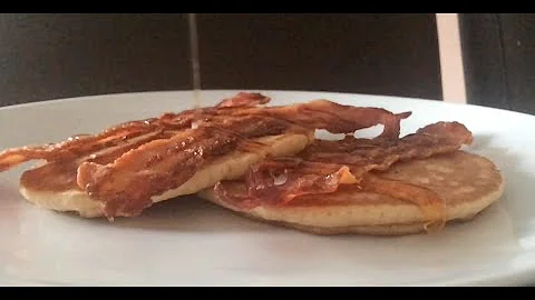 Pancakes, Bacon and Maple Syrup