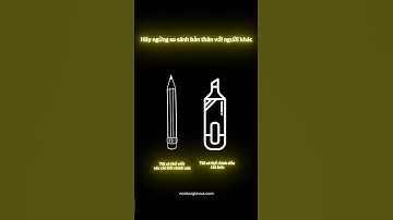 Hãy ngừng việc so sánh bản thân.