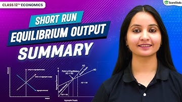 Class 12th – Short run Equilibrium Output (Summary) | Economics 2023-24