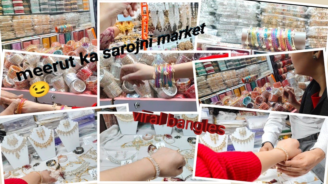 Sarojini market s bhi sasta meerut laalkurti market 😉 ll shopping vlog viral bangels ll 2nd vlog