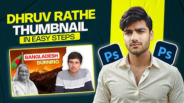 How to Create Eye-Catching YouTube Thumbnails Like Dhruv Rathee | Design Tips & Techniques