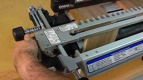 How to make Sliding Tapered Dovetails using the PORTER-CABLE OMNIJIG Joinery System