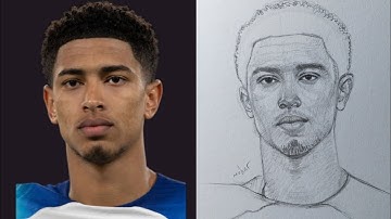 How to draw Jude Bellingham | Loomis method tutorial