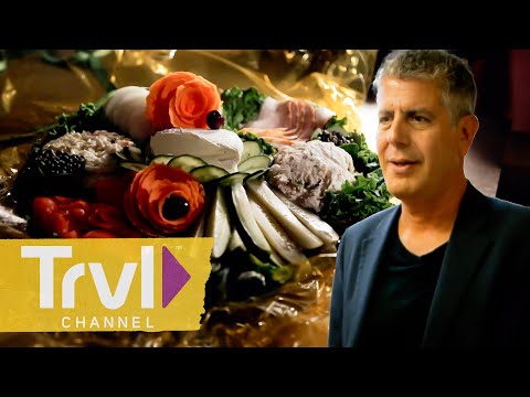 Anthony Gets Christmas Dinner from Jewish Deli | Anthony Bourdain : No Reservations | Travel Channel