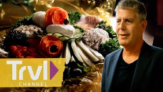 Anthony Gets Christmas Dinner from Jewish Deli | Anthony Bourdain : No Reservations | Travel Channel