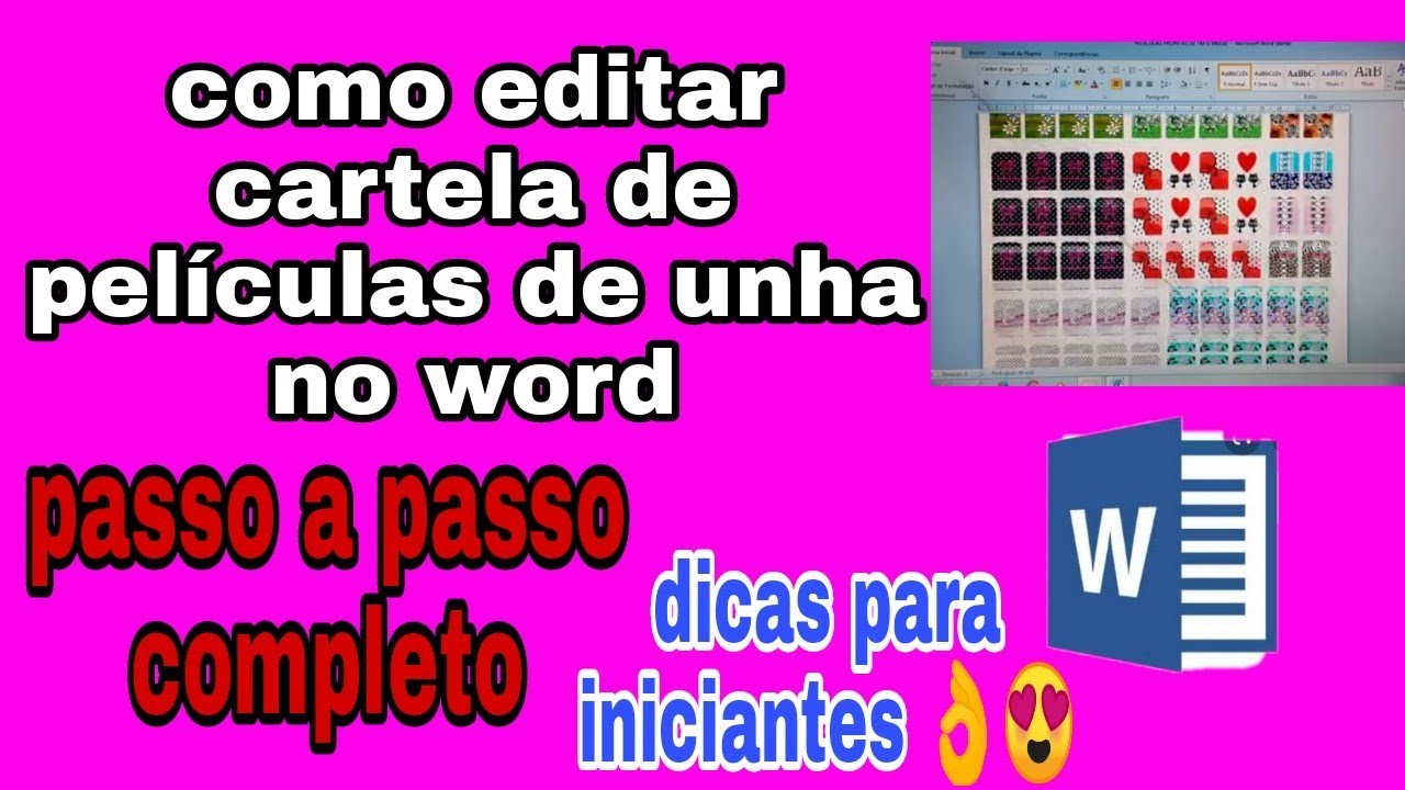 Como editar cartelões de películas de unha impressa no Word