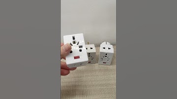 Three pin plug adaptor with neon indicator