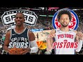 San Antonio Spurs vs Detroit Pistons Live Play by Play &amp; Scoreboard