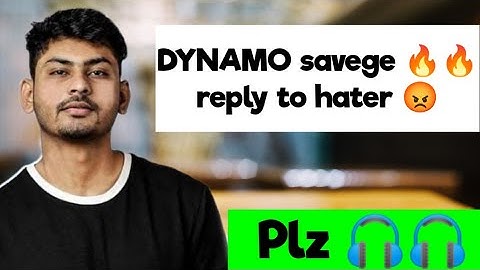 DynamoGaming savege reply to hater 🔥😂😂🎧🎧 || Hater SUPERCHAT TO DYNAMO GAMING