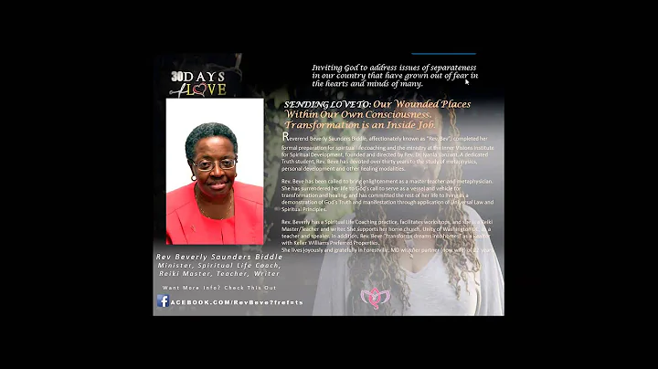 Day 20 of 30 Days of Love with Rev Beverly Saunder...